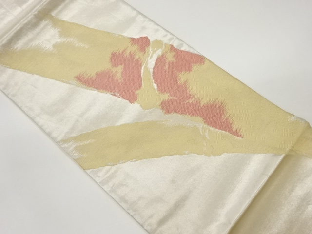 竹模様織出し袋帯